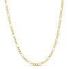 Solid 14K Gold Figaro Chain 3.0mm