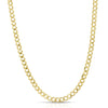 Solid 14K Gold Flat Curb Chain 3.0mm