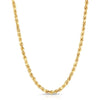 SPECIAL ORDER - Solid 10K Gold D/C Rope Chain 5.0mm