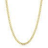 Solid 14K Gold Flat Curb Chain 5.0mm