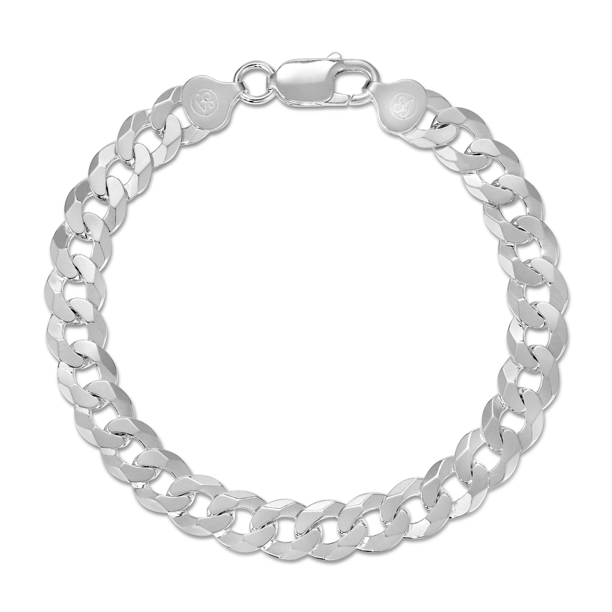 8.0mm Miami Cuban Bracelet 9 inch / White Gold / 14K