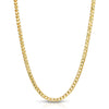 Solid 10K Gold D/C Franco Chain 4.0mm