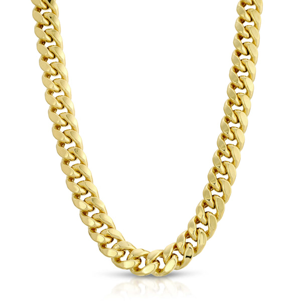 SPECIAL ORDER - Hollow 10K Gold Miami Cuban Chain 11.0mm Box Clasp Lock
