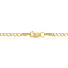 Solid 14K Gold Flat Curb Chain 2.5mm