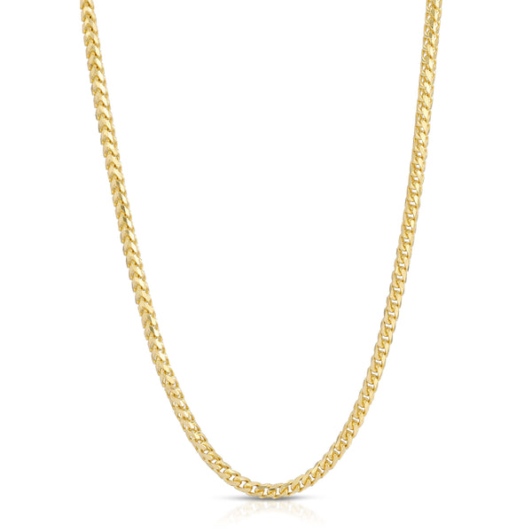 Solid 14K Gold D/C Franco Chain 3.0mm