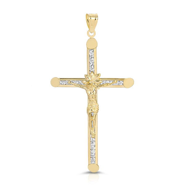 CZ Jesus Cross Pendant (P87)
