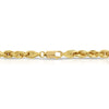 Hollow 14K Gold D/C Rope Chain 5.0mm