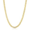 Solid 10K Gold Flat Curb Chain 6.0mm
