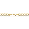 Solid 14K Gold Flat Curb Chain 6.0mm