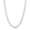 SPECIAL ORDER Solid 14K White Gold Flat Curb Chain 7.0mm
