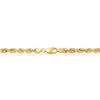 Solid 14K Gold D/C Rope Chain 5.0mm