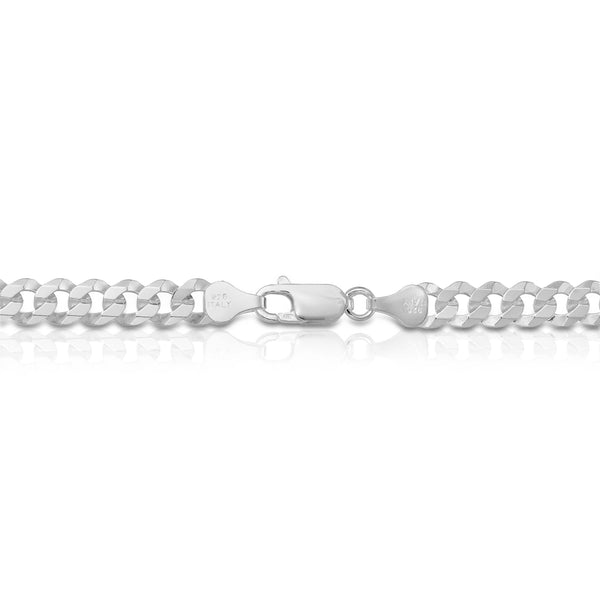 6.0MM FLAT CURB - 925 STERLING SILVER CHAIN